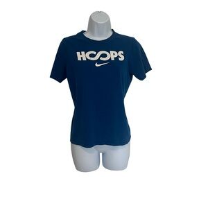 Nike Women’s Blue “Hoops”Graphic Baby T Shirt. Size: Large. Good Condition.